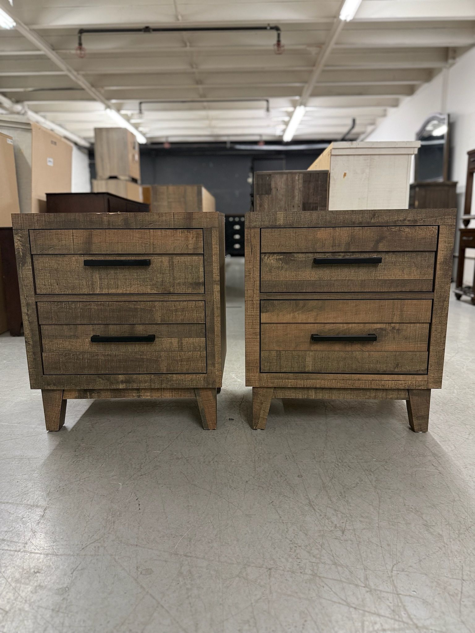 2 Wood Nightstands/ Nightstand Set / End Tables / Side Tables