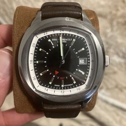 *Needs Battery* - Men’s BrunoMagli Watch - Genuine Italian Leather Strap