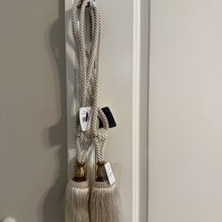 Pair Of Tie  Back Drapery Tassels. New 