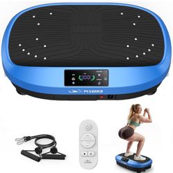 FLYBIRD Vibration Plate Exercise Machine, 120 Adjustable Speed High Intensity Vibration for Muscle Toning Weight Loss Lymphatic Drainage, Full Body Wo