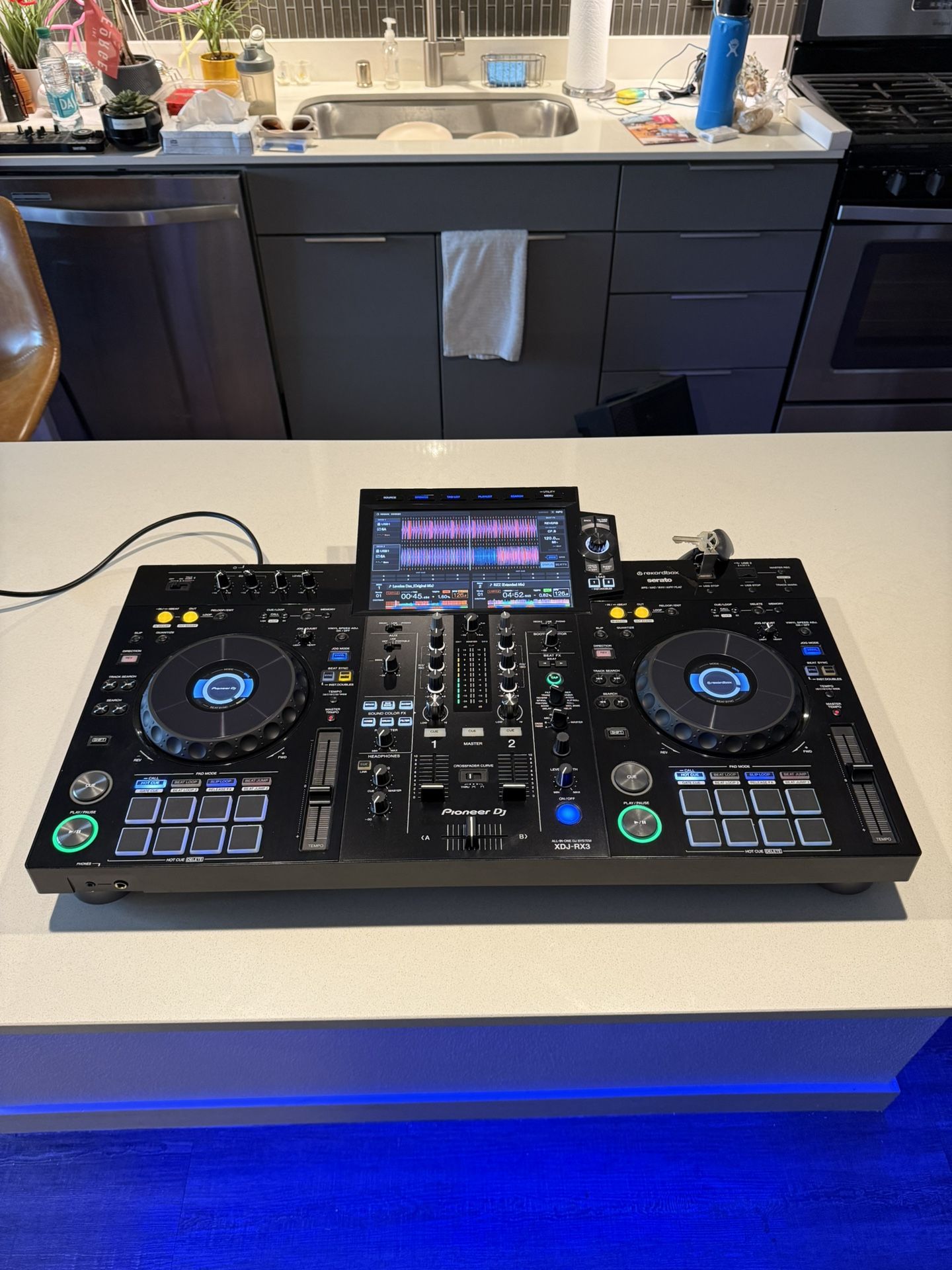Pioneer DJ RX-3 with Magma CTRL Case and Decksaver Cover