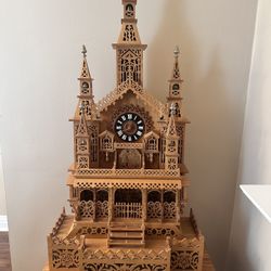 Hand Made Wooden Clock 