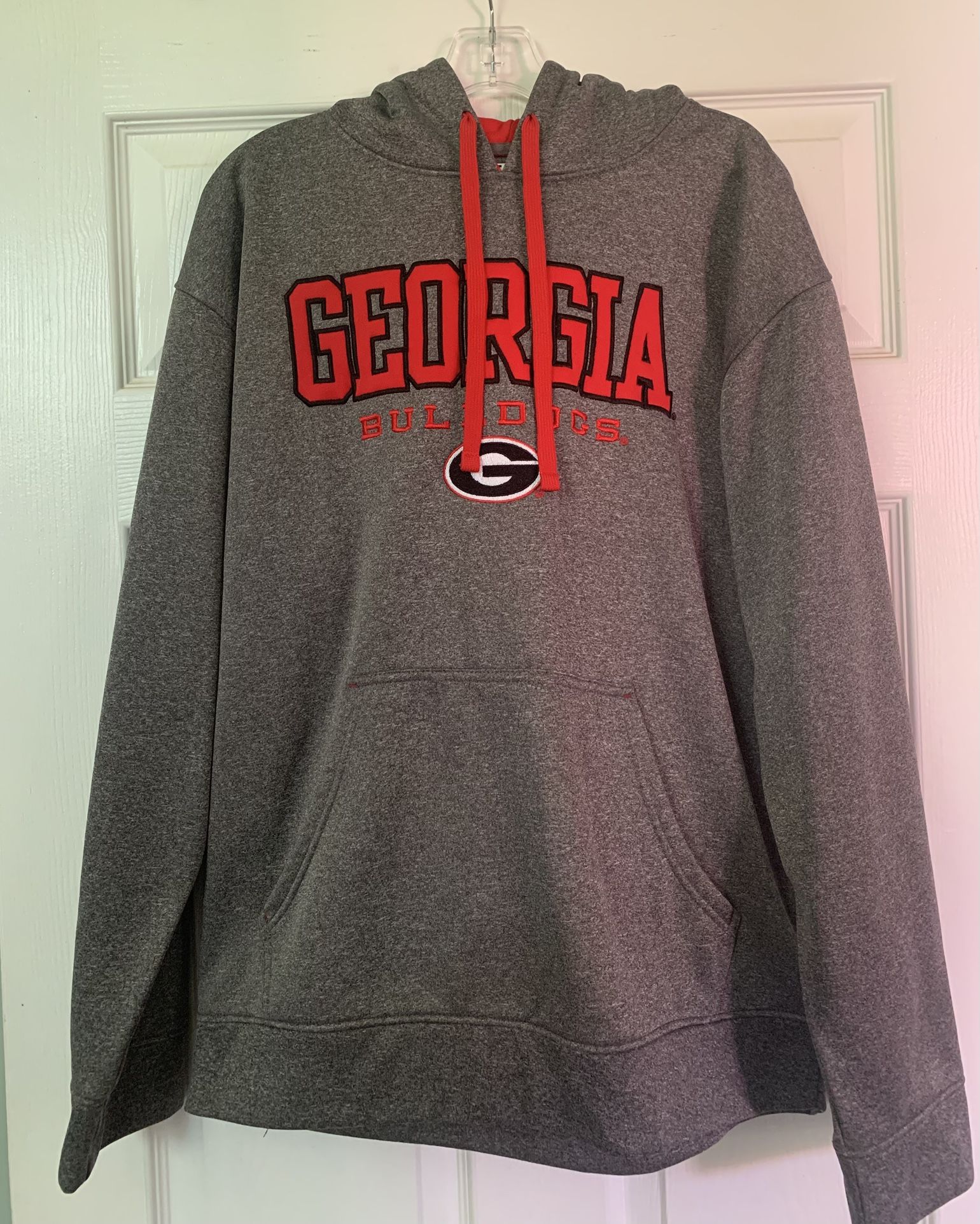 University of Georgia Bulldogs Hoodie Sweatshirt Fleece Lining Size L New