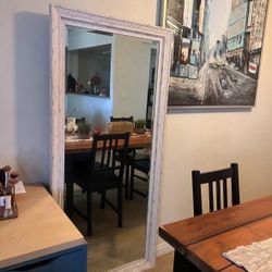 Aesthetic Farmhouse Large White Mirror