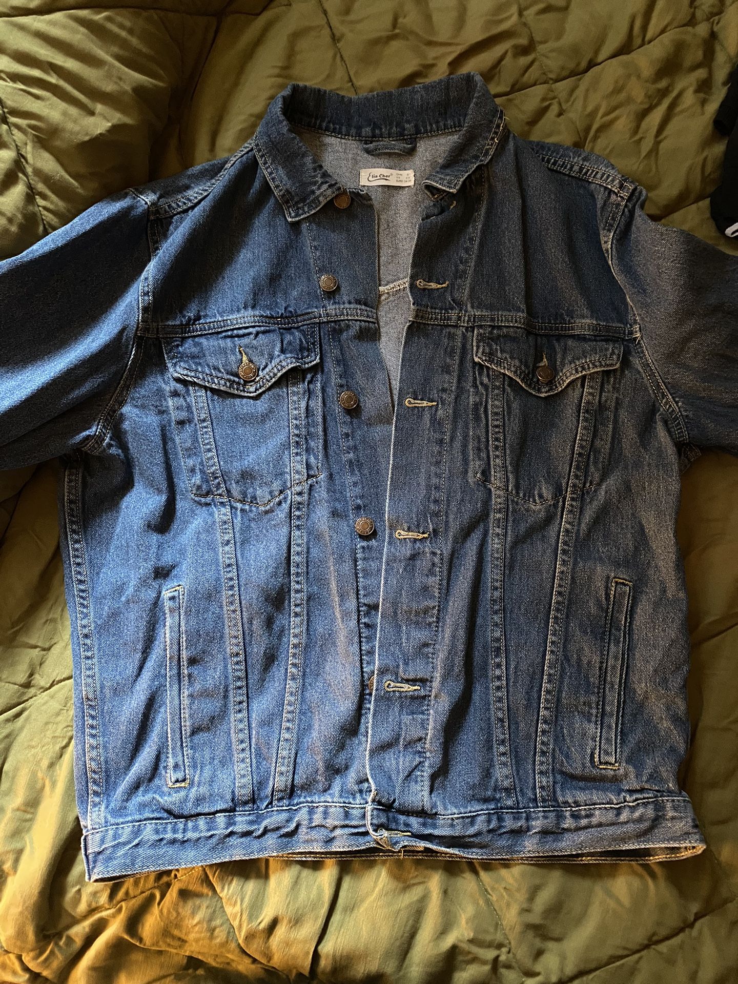 Denim Jacket Paired With Jeans 