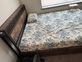 Foam mattress and bed frame