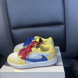 Travis Scott Jordan 1 Low Canary