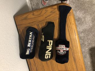 3 gold head covers
