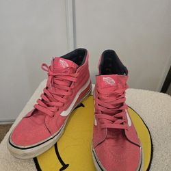 Vans Hi Tops Pink Size 7.5