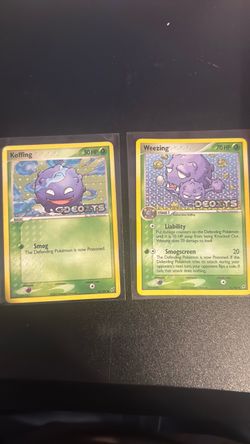 Koffing & Weezing Pokémon EX Deoxys Card Set