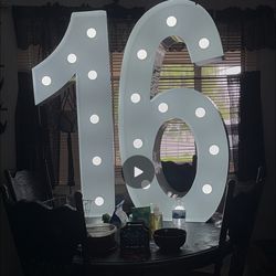 4 ft marquee metal numbers