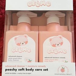 NEW,   The Crème Shop Peachy Soft Body Wash Set