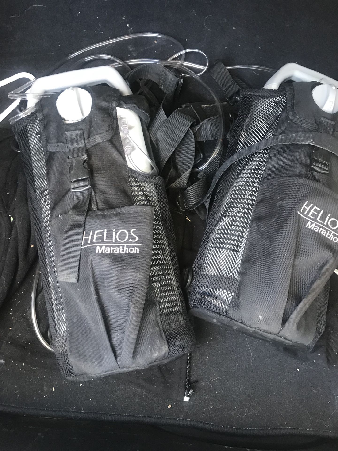 Two Helios marathon 850 portable oxygen