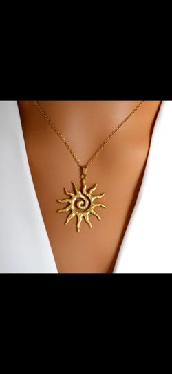 Sun Necklace stainless steel