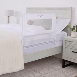 (505050-53) Dream On Me Lightweight Mesh Security Adjustable Bed Rail for Toddler, Breathable Mesh Fabric, Suitable for All Types Of Beds, Reinforced 