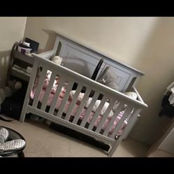 Ti Amo Light grey baby crib