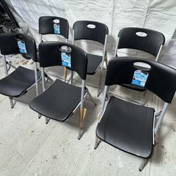 6 Lifetime Folding Chairs