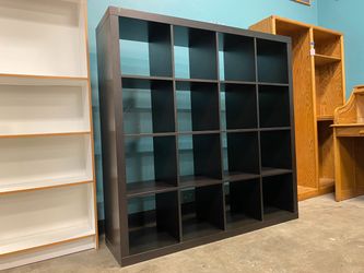 16 Shelf Black Cube Organizer