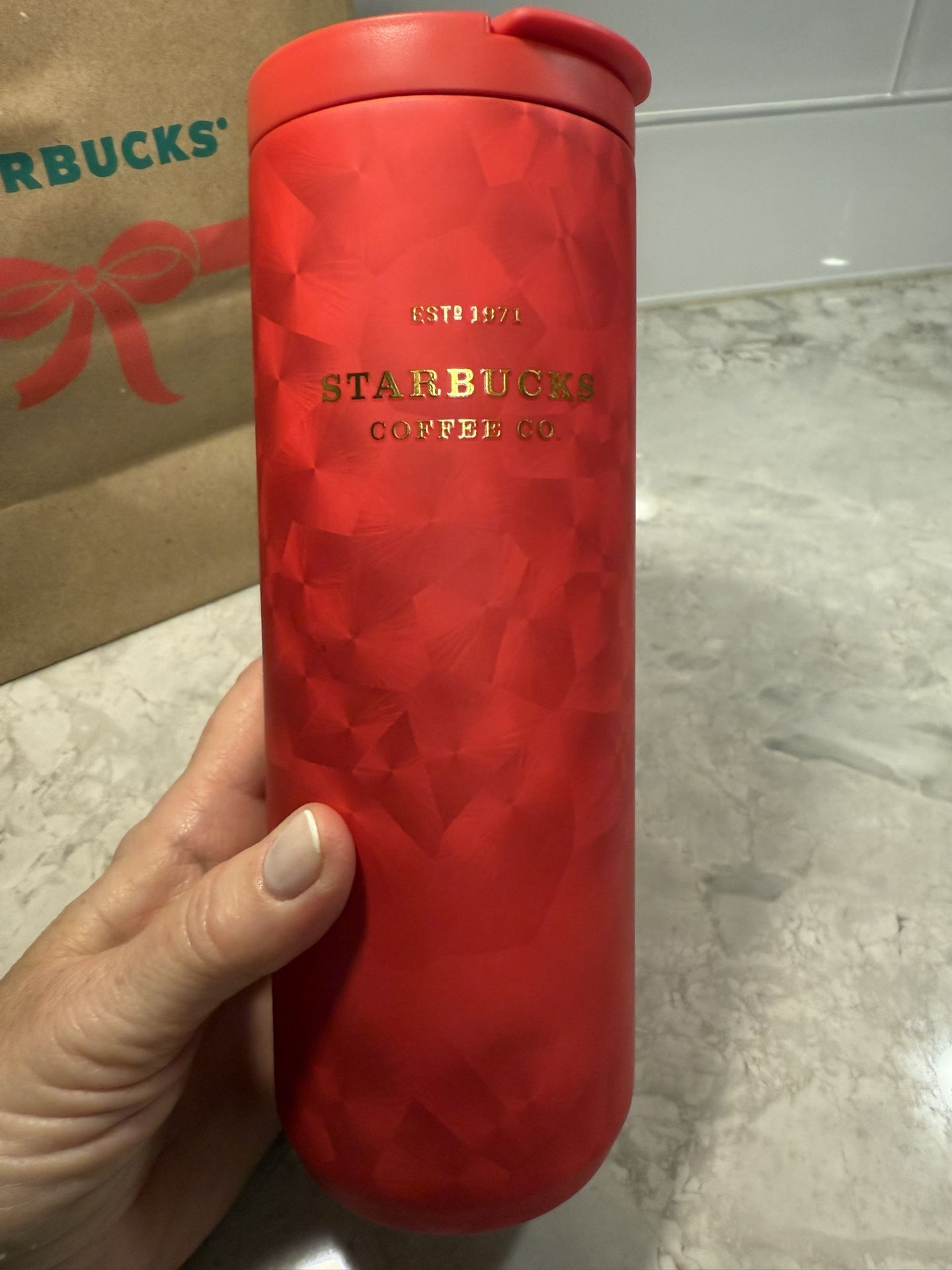 Starbucks Holiday Red Stainless Steel