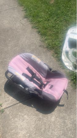 Pink and grey Baby girl stroller and car seat combo