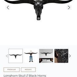 Skull Bliss Long Horn W/light 