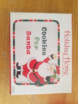 Santa Cookie Plate