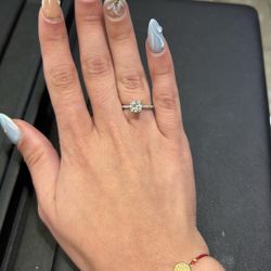 14kt White Gold Lab Diamond Ring 