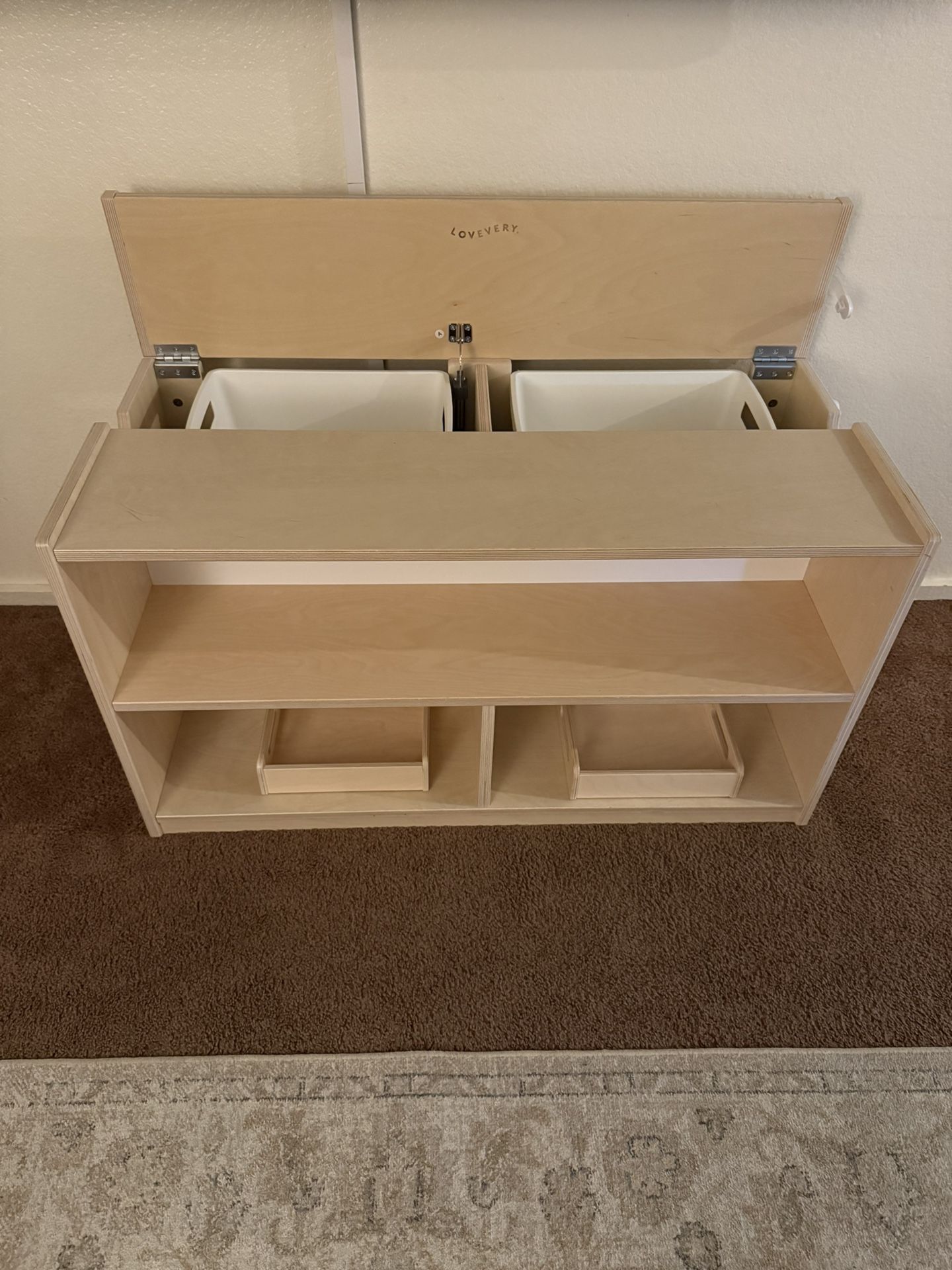 LOVEVERY THE MONTESSORI PLAYSHELF KIDS BABY TODDLER TOY STORAGE ORGANIZER SHELF 