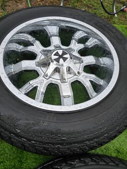 Set rims 20x9 fit f150 or chevy 6 lugs
