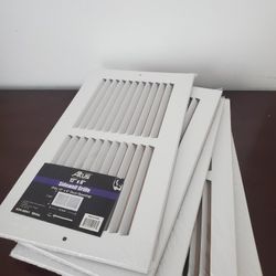 Altus Baseboard Grille 12" X 6" Duct Opening White (contact info removed), all steel 24 gauge