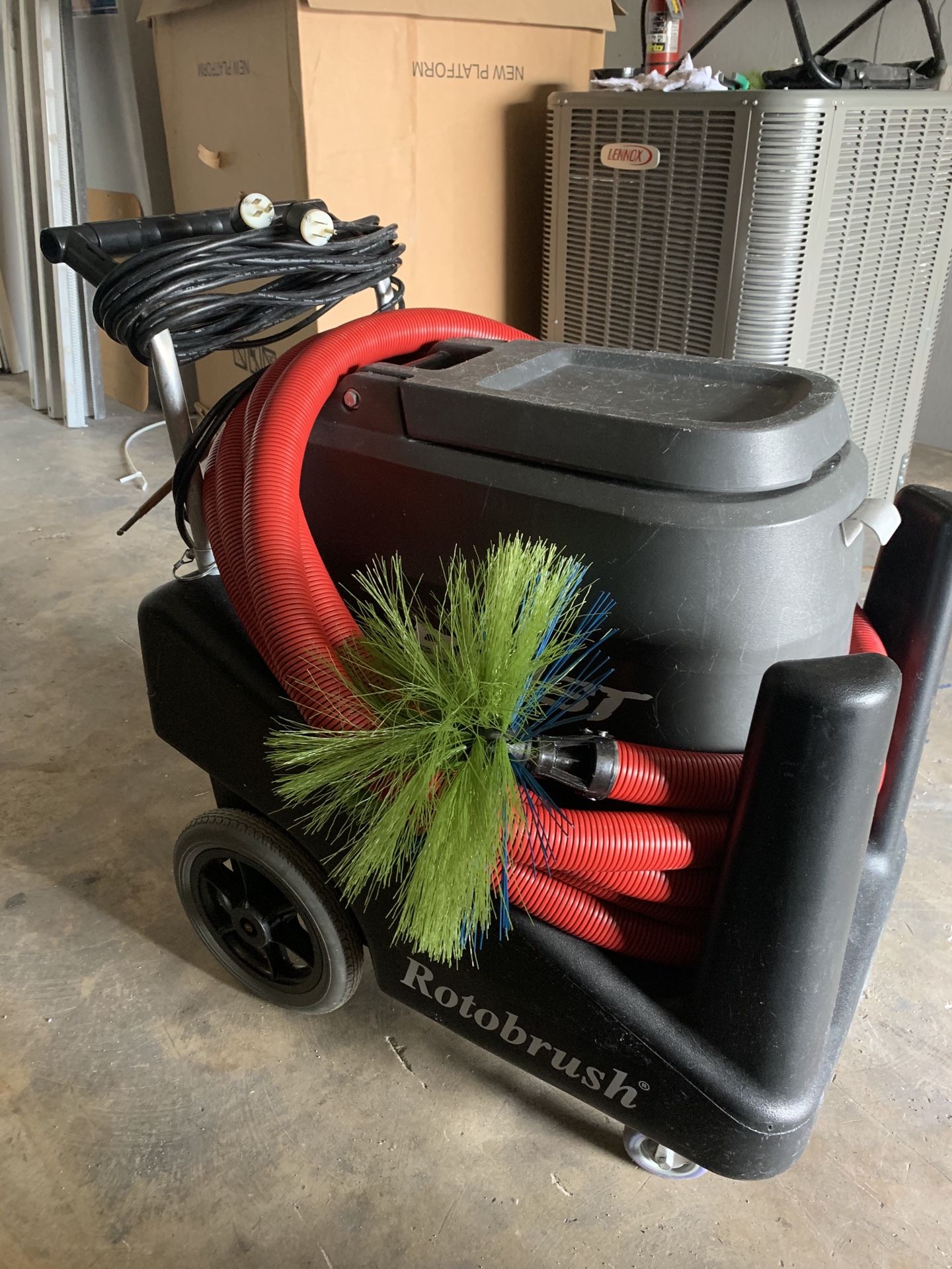 Rotobrush beast air duct cleaning machine
