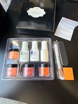 NOCIS Dip Powder Nail Kit 4 Colors No UV Lamp Quick Dry 11-Free Non-Toxic Long Lasting 21+ Days Lightweight Easy 6-Step Home DIY