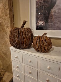 Farmhouse/ Shabby Chic Twig pumpkins