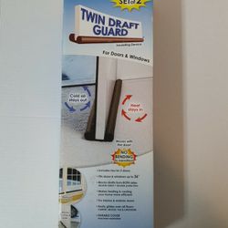 Twin Draft Guard Extreme for Doors Set of 2 - Brown PATENTED & TRADEMARKED. Twin Draft Guard Extreme for Twin , Set of 2 - Brown PATENTED & TRADEMARK