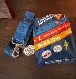 Dutch Bros Lanyard with Logo Charm