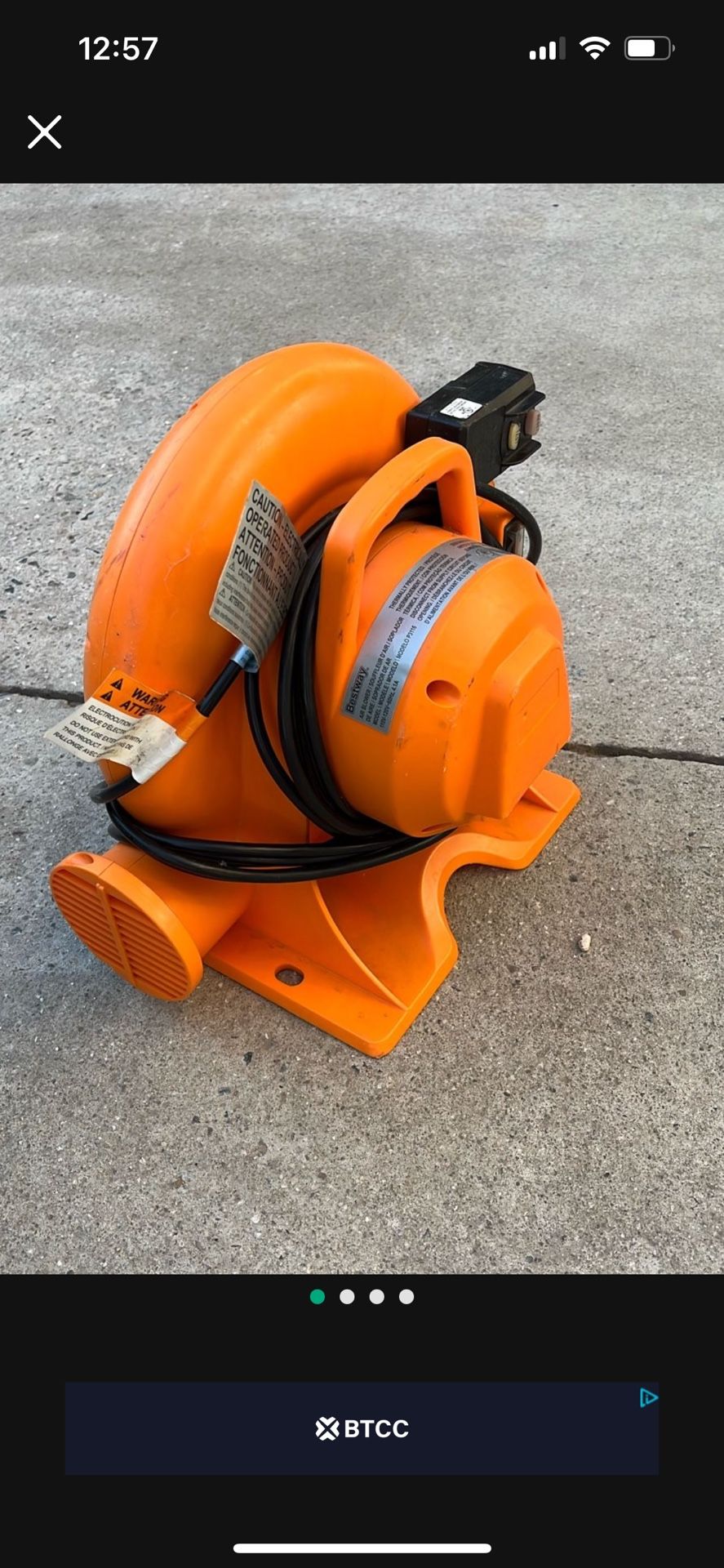 Air Blower Pump Fan For Inflatable Bounce House Jumpers