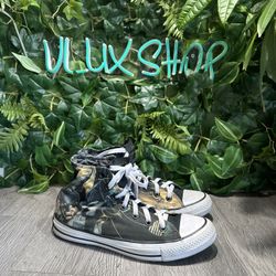Converse x DC Comic Batman High Top Men 6 Women 8 Classic Batmobile Sneaker Shoe