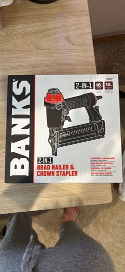 Banks 2 in 1 Brad nailer and crown stapler