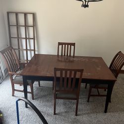 Ethan Allen Dining Table And Chairs 