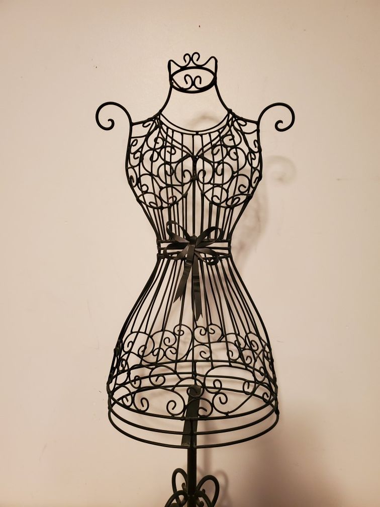 Metal Black Dress Decor