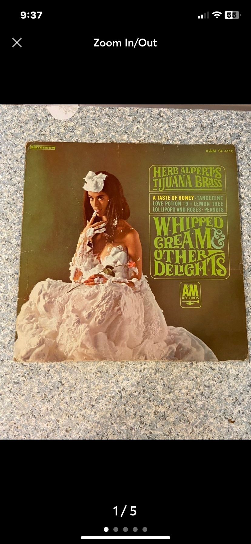 Herb Alpert Whipped Cream & Other Delights Vintage Vinyl