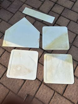 5 Flat Baseball Bases Set