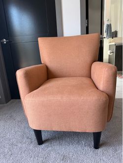 Orange accent chair | burnt orange | modern