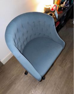 Swivel Chair (Blue / Soft Velvet)