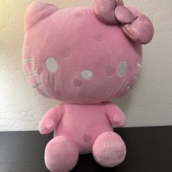 HELLO KITTY Large 50th Anniversary Plush Pink 13 Claire's Exclusive!