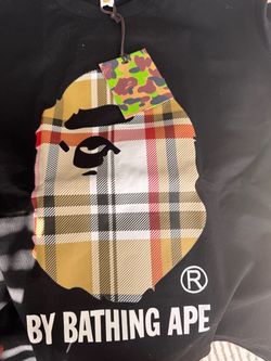 BAPE A Bathing Ape Plaid Ape Head T-Shirt