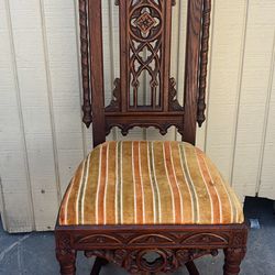 Vintage Gothic Antique Chair (1) “don’t Ask If Not Buying”