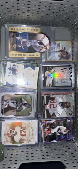 150 card autographed/numbered baseball card lot