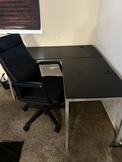 L Shaped Desk And Chair