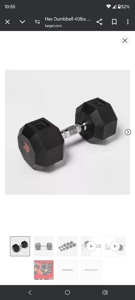 35lb & 40lb dumbell sets